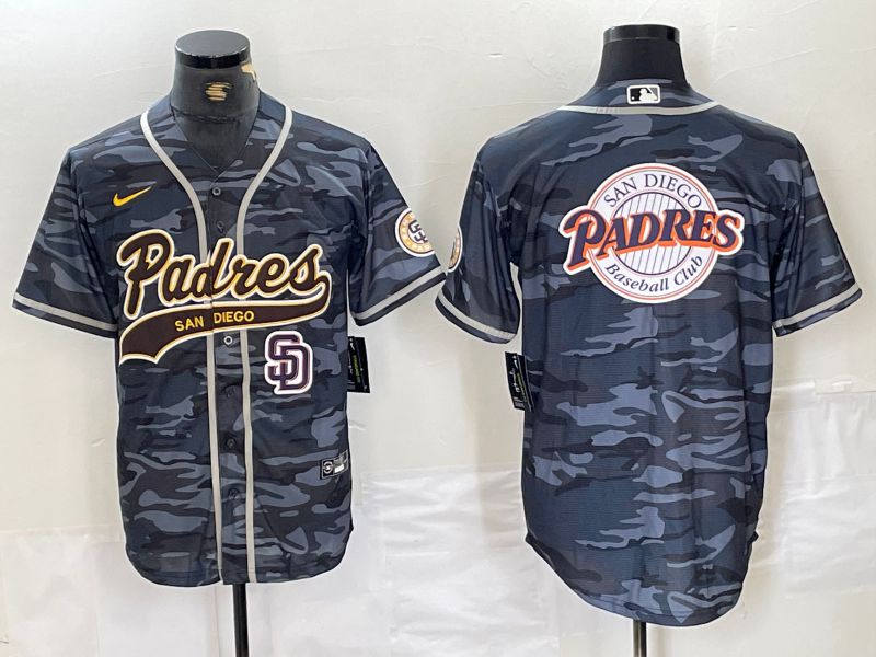 Men San Diego Padres Blank Camo Jointly 2024 Nike MLB Jersey style 5->san diego padres->MLB Jersey